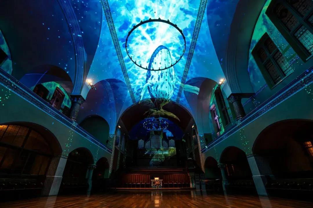 沉浸式全息建筑投影