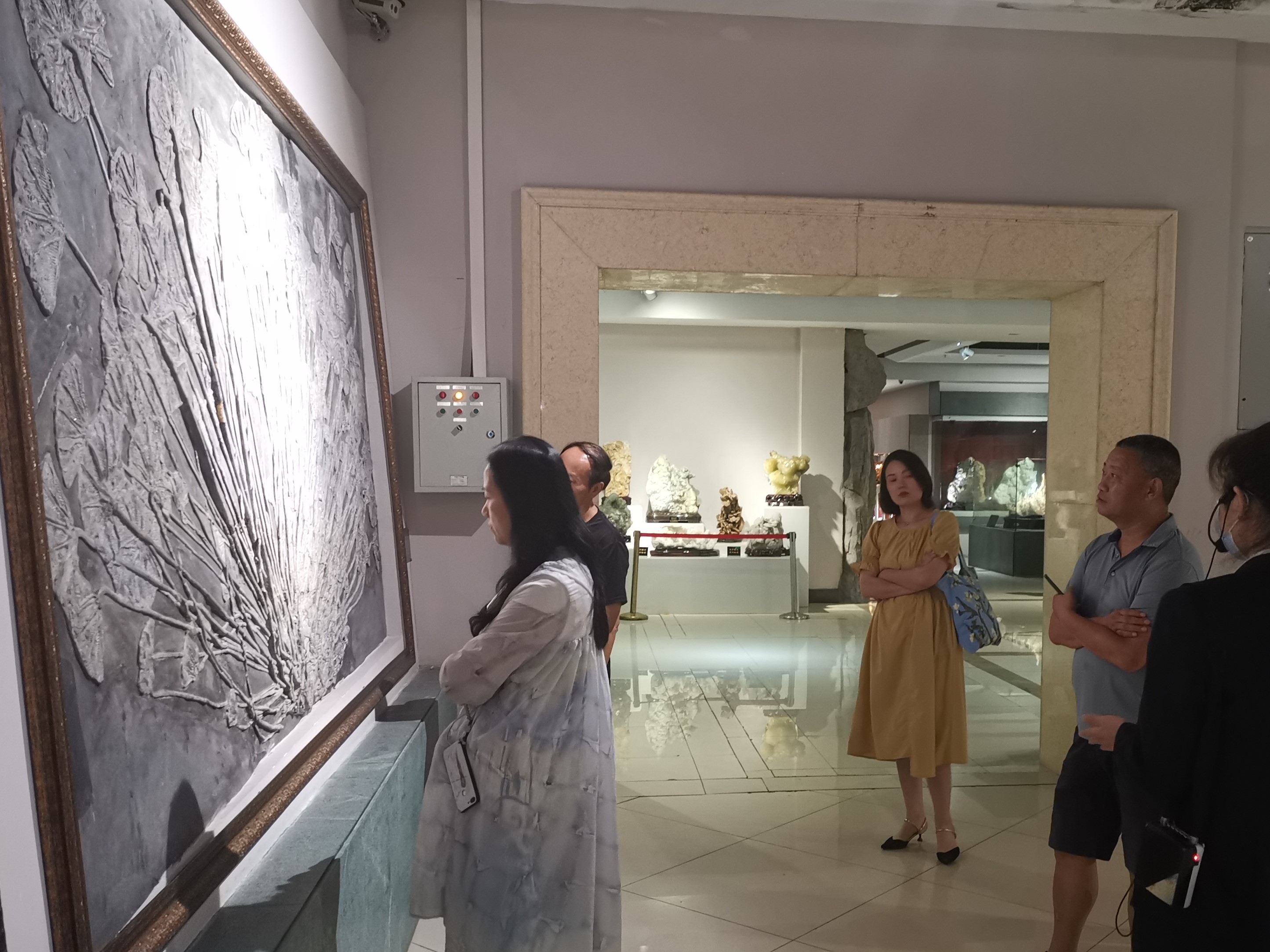 地主莊園管委會考察團(tuán)蒞臨武隆地質(zhì)奇觀展覽館參觀考察